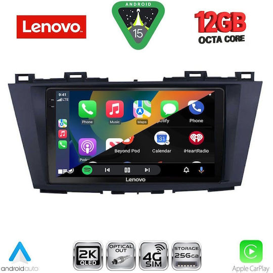 Lenovo Ηχοσύστημα Αυτοκινήτου για Mazda 5 2011-2020 (Bluetooth/USB/WiFi/GPS/Apple-Carplay/Android-Auto) με Οθόνη Αφής 9"