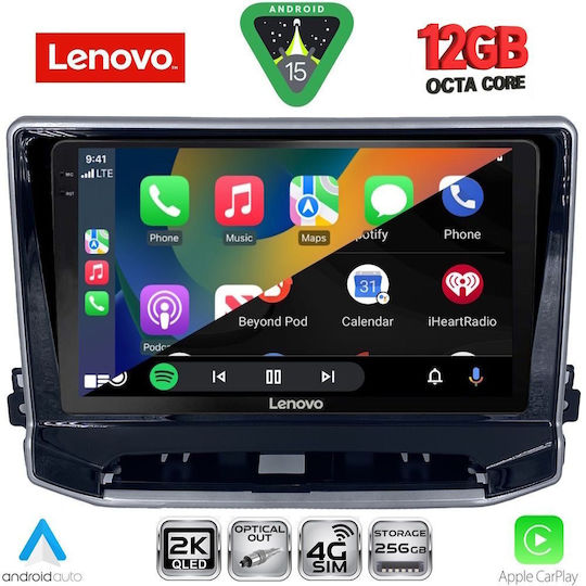 Lenovo Ηχοσύστημα Αυτοκινήτου για Jeep Compass 2022 με Clima (Bluetooth/USB/WiFi/GPS/Apple-Carplay/Android-Auto) με Οθόνη Αφής 10"