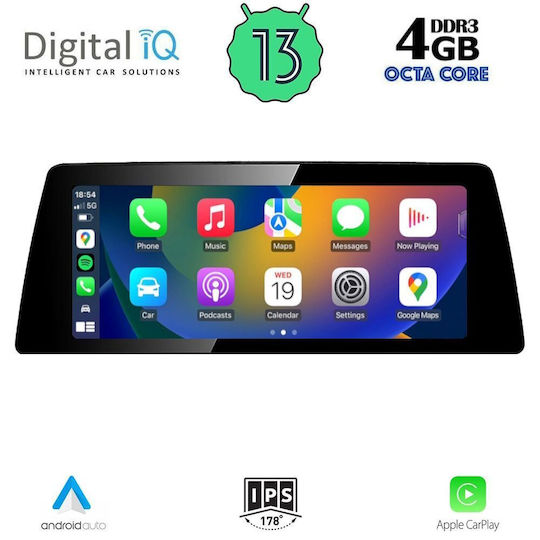 Digital IQ Car Audio System 2016-2019 (Bluetooth/USB/AUX/WiFi/GPS/Apple CarPlay/Android Auto) with 10.25" Touch Screen
