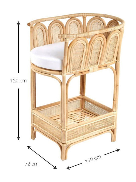 Baby Changing Table Brown 55x47x100cm