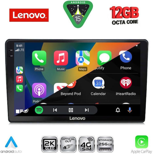 Lenovo Ηχοσύστημα Αυτοκινήτου για Mazda 2 2002-2007 (Bluetooth/USB/WiFi/GPS/Apple-Carplay/Android-Auto) με Οθόνη Αφής 9"