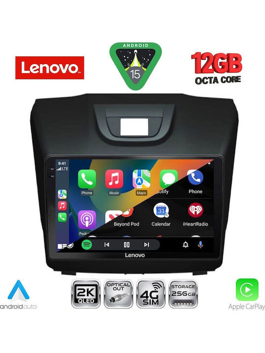 Lenovo Car Audio System Isuzu D-Max 2012-2020 Bluetooth USB WiFi GPS Apple CarPlay Android Auto with 9" Touch Screen