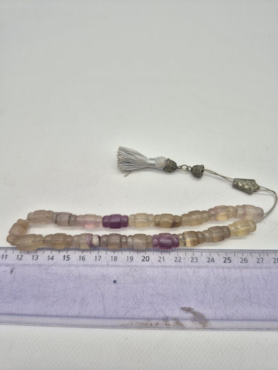 Handmade Fluorite Worry Beads – Semi-Precious Clarity & Balance Beads