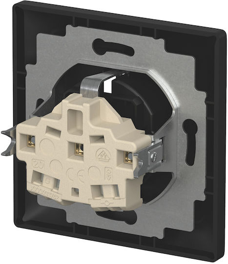 Busch-Jaeger Single Black Power Socket