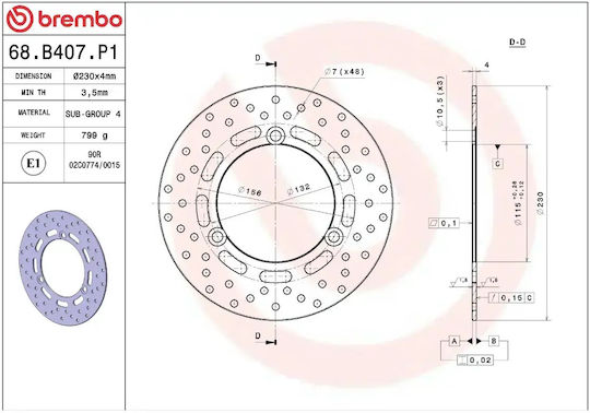 Brembo Δισκόπλακα