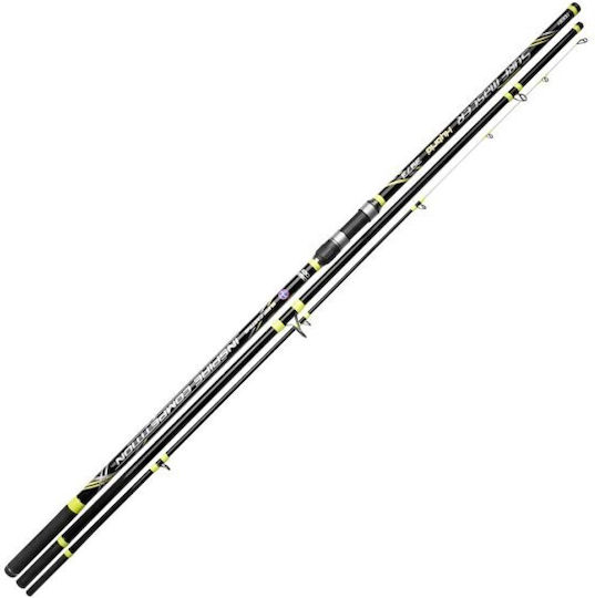 Set Pescuit la Aruncare Lansetă Noeby Surf Master Hybrid 4.25m Greutate Aruncare 100 250g Carbon Toray Japonia Inele Fuji Mulinetă Noeby Infinite Power 10000 Max Drag 20kg