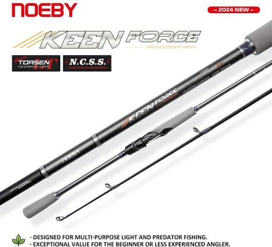 Σετ Ψαρέματος Lrf Καθετής Καλάμι Noeby Keen Force 2.24m C.w:1-6 Gr Μηχανισμός Ryobi Virtus 1000