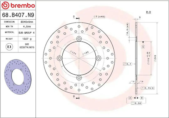 Brembo Δισκόπλακα