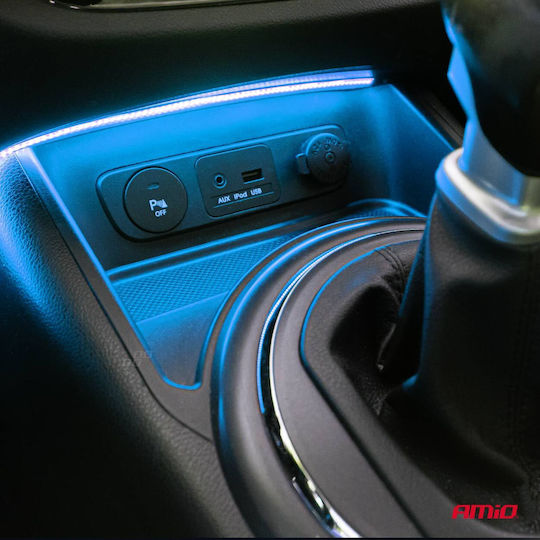 AMiO LED Car Strip 12V Blue