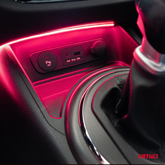 AMiO Bandă LED Auto 12V Roz