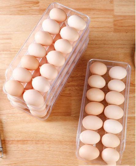 Eierfächer Kühlschrank-Organisatoren Für 24 Eier 30x5x13.5cm