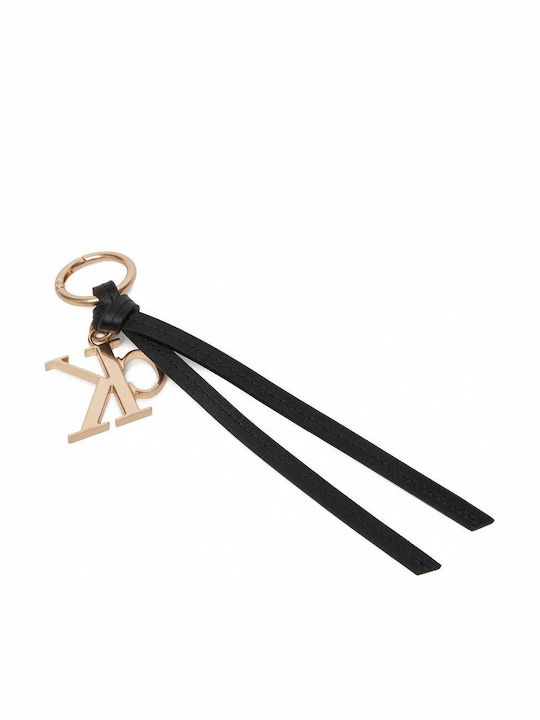 Calvin Klein Schlüsselanhänger Ck Tassle Bag Charm Lv04f1188g Schwarzes Gold Schwarzes