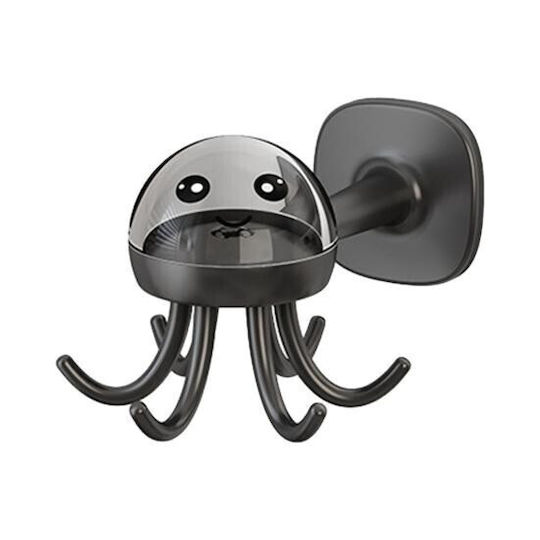 Alista Home 132894 Cârlig 6 Locuri Cu Autocolant Plastic Gri