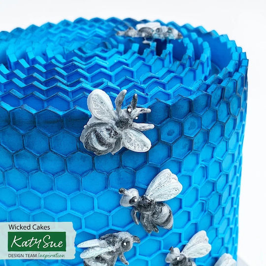 Katy Sue Silikon Keksausstecher Honigwaben & Bienen