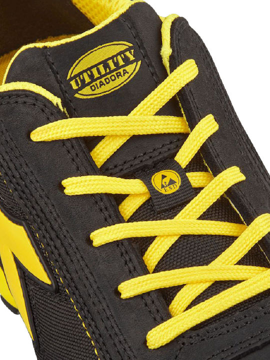 Utility Diadora Glove Safety Shoe Black S3S with ESD FO HRO SR Certification