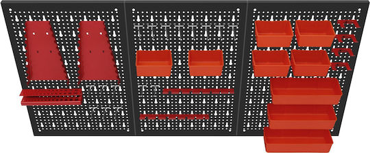 Kraft&Dele Дъска За Организация На Инструменти За Стена 120 X 60 См 18 Компонента Kd-11898