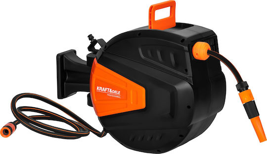 Kraft & Dele Automatic Wall Mounted Garden Hose Reel with Hose 20m