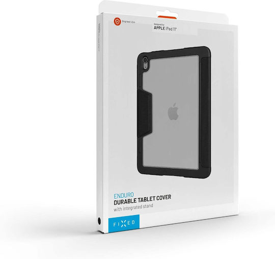 Fixed Flip Cover Durabilă Neagră (Apple iPad Pro 11 (2020/2021/2022))
