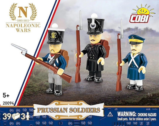 Cobi Klocki Puzzle Building Set Prussian Soldiers Cobi 3 Figures 39 Pieces Multicolor