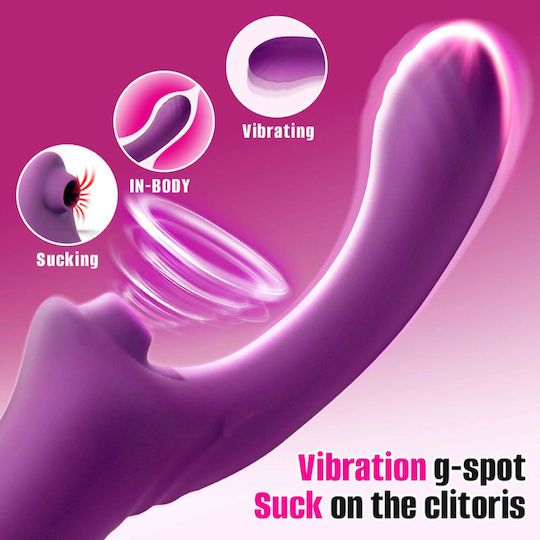 B - Series Cute Suking Vibrator G-Spot Roșu
