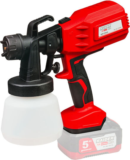 Raider 074208 Електрически Пистолет За Боядисване 20V С Контейнер 0.8l