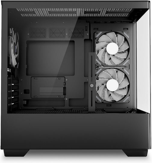 Sharkoon SHARK CM100 Gaming Micro Tower Κουτί Υπολογιστή με Πλαϊνό Παράθυρο και ARGB Φωτισμό Μαύρο