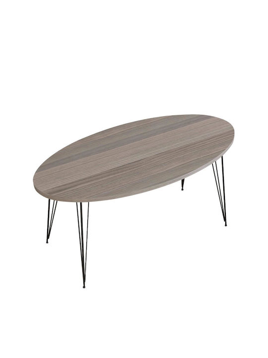 Ovale Zentral Kaffeetisch Seye Holz Cordoba M90xB45xH40cm