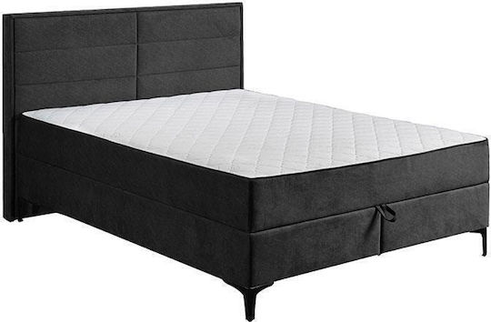 Due Frame Übergröße Bett mit Stauraum & Matratze 160x200cm Grau