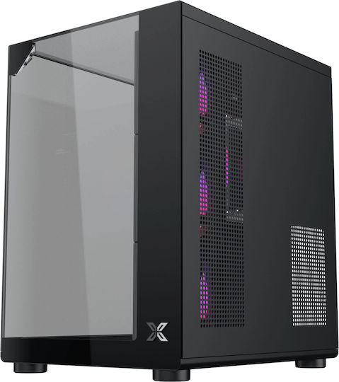 Xigmatek Aqua Compact Gaming Midi Tower Κουτί Υπολογιστή με Πλαϊνό Παράθυρο Μαύρο
