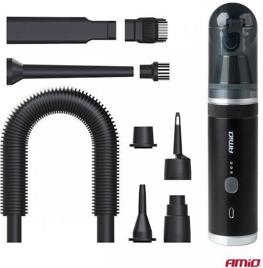 AMiO Car Handheld Vacuum for Dry Vacuuming with 100W Power Rechargeable 12V