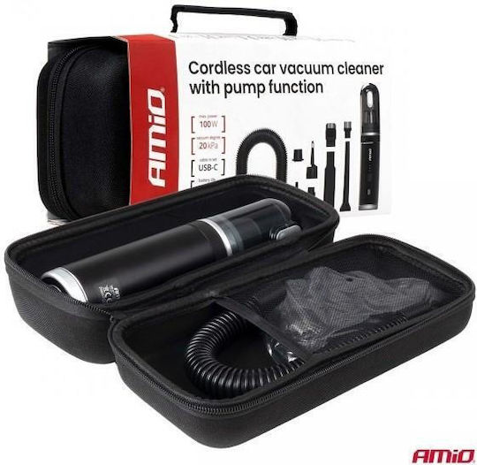 AMiO Car Handheld Vacuum for Dry Vacuuming with 100W Power Rechargeable 12V