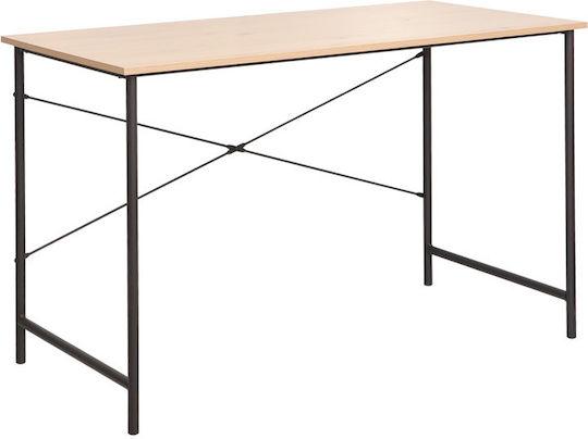 Τραπέζι Συνεδριάσεων Senzia 120x60x75εκ. Φυσική, Μαύρο