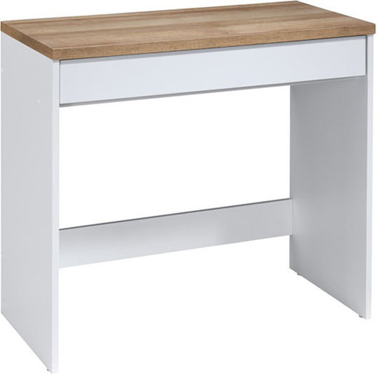 Γραφείο Practico 80x40x76εκ. Λευκό / Φυσικό Γραφείο Practico 80x40x76εκ. Λευκό / Φυσικό