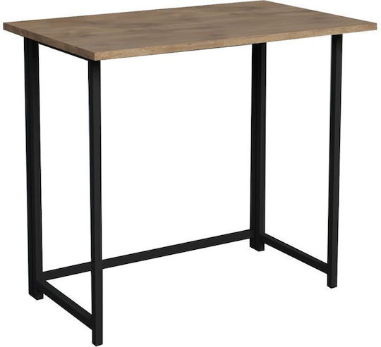 Γραφείο Thox 80x50x72εκ. Oak / Μαύρο
