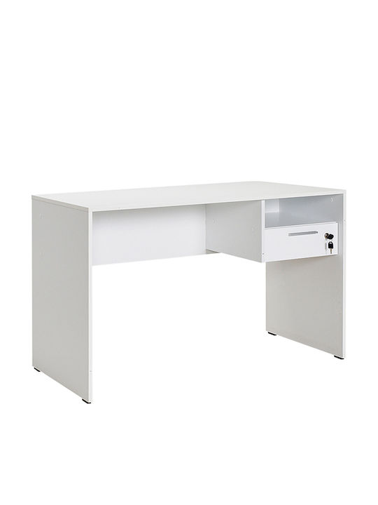 Desk Concept Wooden White 120x60x75cm