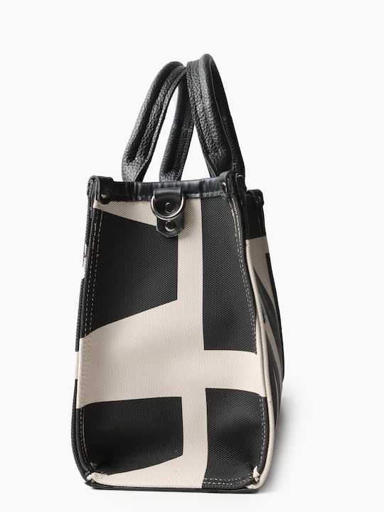 Crosstote Δερμάτινη Γυναικεία Τσάντα Χιαστί Μπεζ