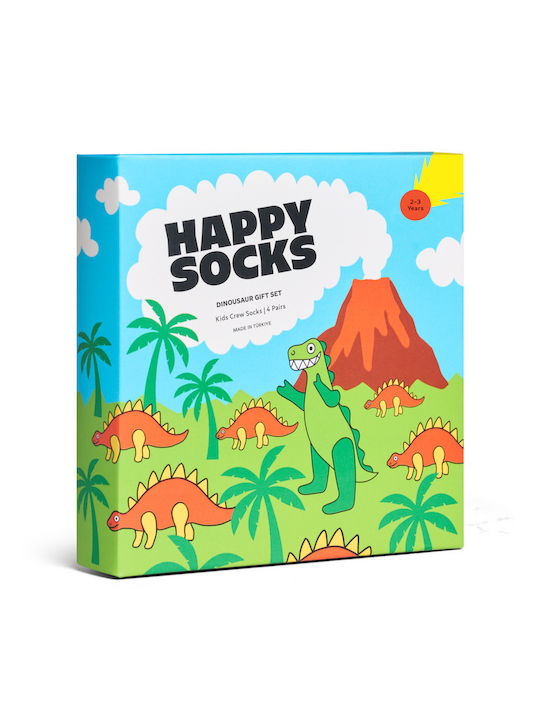 Happy Socks Παιδικές Κάλτσες Πολυχρωμο 4 Ζευγάρια