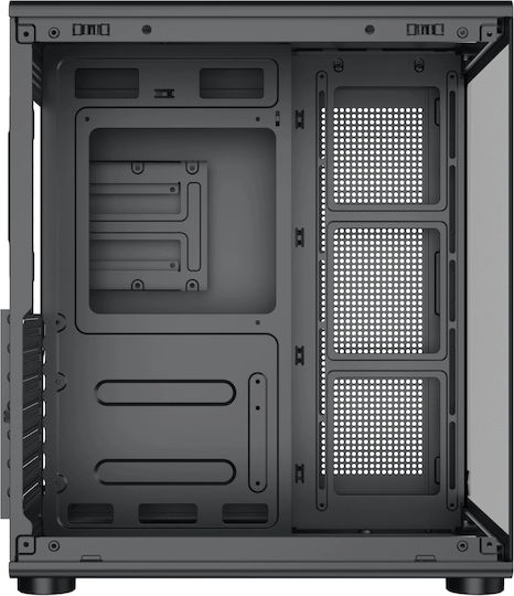 Xigmatek Aqua Compact Air Gaming Midi Tower Κουτί Υπολογιστή με Πλαϊνό Παράθυρο Μαύρο