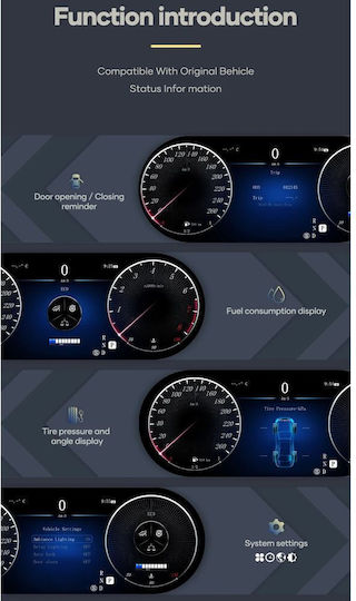 Digital Iq Ddd 992_dc 12.3in Digital Cluster Mercedes E Class W212 Mod 2011-2014 Ntg 4.5