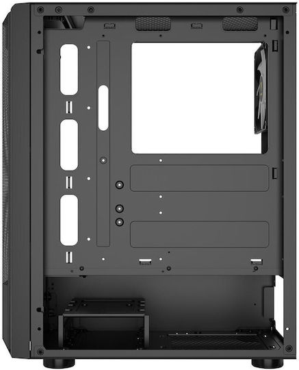 Gamdias Aura GC6 aRGB Gaming Midi Tower Computer Case with Side Window Black