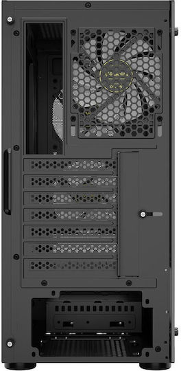 Gamdias Aura GC6 aRGB Gaming Midi Tower Computer Case with Side Window Black