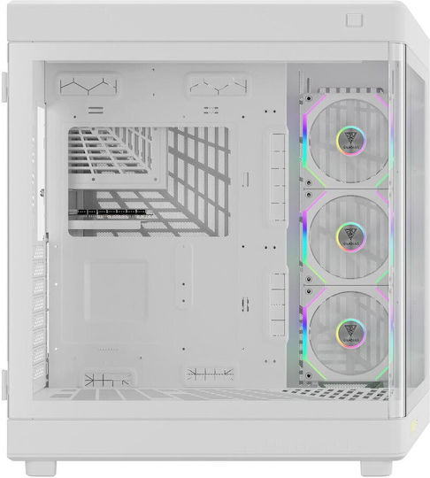 Gamdias Neso P1-Pro Gaming Full Tower Κουτί Υπολογιστή με ARGB Φωτισμό Λευκό