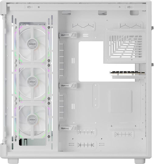 Gamdias Neso P1-Pro Gaming Full Tower Κουτί Υπολογιστή με ARGB Φωτισμό Λευκό