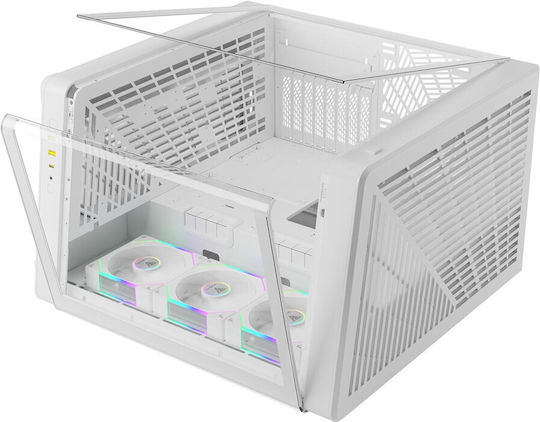 Gamdias Neso P1-Pro Gaming Full Tower Κουτί Υπολογιστή με ARGB Φωτισμό Λευκό