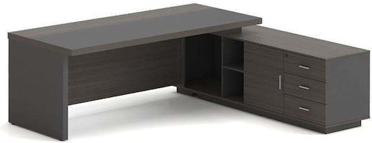 Vip Γραφείο Δεξιά Γωνία Απόχρωση Grey Walnut Εο929 R Καρυδί Γκρι Melamine 200x180x75cm 1τμχ Vip Γραφείο Δεξιά Γωνία Απόχρωση Grey Walnut Εο929 R Καρυδί Γκρι Melamine 200x180x75cm 1τμχ