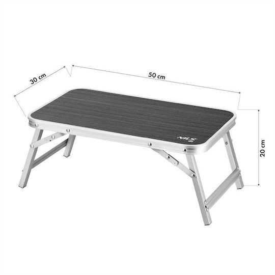 Nils Aluminium Campingmöbel Klapptisch 50x30x20cm Grau