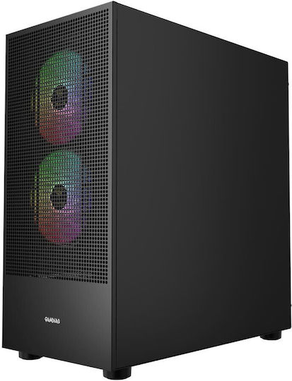 Talos M3 Mesh Gaming Midi Tower Кутия за Компютър със Страничен Прозорец и ARGB Осветление Черна