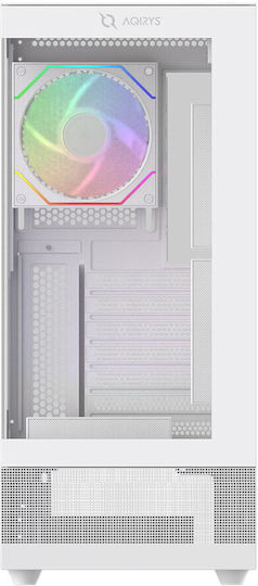 Aqirys Antlia Gaming Midi Tower Κουτί Υπολογιστή με Πλαϊνό Παράθυρο και ARGB Φωτισμό Μαύρο