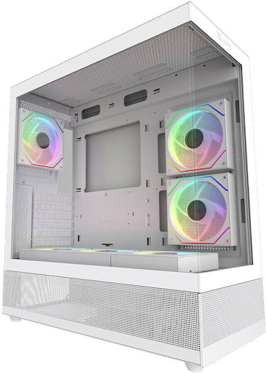 Aqirys Antlia Gaming Midi Tower Κουτί Υπολογιστή με Πλαϊνό Παράθυρο και ARGB Φωτισμό Μαύρο