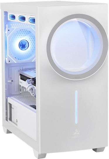Segotep Nexus 1 Gaming Mini Tower Κουτί Υπολογιστή με Πλαϊνό Παράθυρο Λευκό